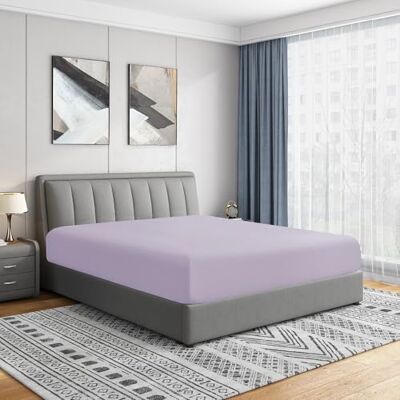 Cathay Home Luxe hoeslaken, ultrazacht, dubbel geborsteld, kreuk- en kleurecht, standaard zakdiepte, 35,6 cm, lavendel, eenpersoonsbed Cathay Home Luxe hoeslaken, ultrazacht, dubbel geborsteld, kreuk- en kleurecht, standaard zakdiepte, 35,6 cm, lavendel, eenpersoonsbed