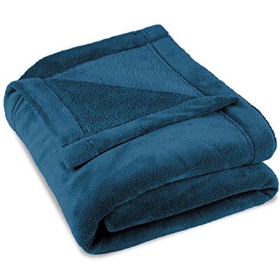 CelinaTex Zachte deken, XXL, 220 x 240 cm, blauw, warme bankdeken, woonkamer, zacht, microvezel, fleece, Oeko-Tex Montreal CelinaTex Zachte deken, XXL, 220 x 240 cm, blauw, warme bankdeken, woonkamer, zacht, microvezel, fleece, Oeko-Tex Montreal