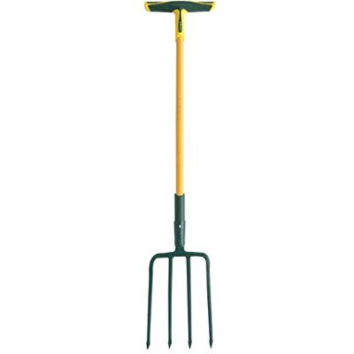 Leborgne , Spatvork, 4 vierkante tanden, 30 cm, handgreep van vezel, kop van roestvrij staal: dringt beter door in de aarde, roest niet, ideaal voor het omdraaien van zware en steenachtige vloeren Leborgne , Spatvork, 4 vierkante tanden, 30 cm, handgreep van vezel, kop van roestvrij staal: dringt beter door in de aarde, roest niet, ideaal voor het omdraaien van zware en steenachtige vloeren