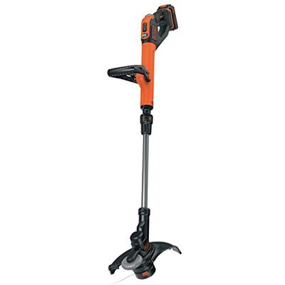Black & Decker STC1820EPC-QW Draadloze grastrimmer, 18 V, elektrische grastrimmer, 28 cm met accu 2 Ah, 2 snelheden, 180 graden draaibare kop, telescopische buis en 2 handgrepen, randmodus Black & Decker STC1820EPC-QW Draadloze grastrimmer, 18 V, elektrische grastrimmer, 28 cm met accu 2 Ah, 2 snelheden, 180 graden draaibare kop, telescopische buis en 2 handgrepen, randmodus
