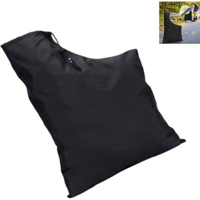 LiJuanWang Bladblazer tas, blaastas, 60 x 44 cm, bladzak met riem, verzameltas voor bladblazer voor tuin, binnenplaats (zwart) LiJuanWang Bladblazer tas, blaastas, 60 x 44 cm, bladzak met riem, verzameltas voor bladblazer voor tuin, binnenplaats (zwart)