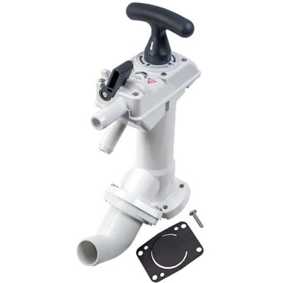 Jabsco 29040-3000 Vervangende pomp voor handtoilet, Twist 'n' Lock, compatibel met 29090 en 29120, wit Jabsco 29040-3000 Vervangende pomp voor handtoilet, Twist 'n' Lock, compatibel met 29090 en 29120, wit