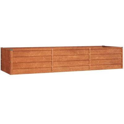 vidaXL Hoogslaper voor de tuin, roestkleurig, 240 x 80 x 45 cm, cortenstaal vidaXL Hoogslaper voor de tuin, roestkleurig, 240 x 80 x 45 cm, cortenstaal