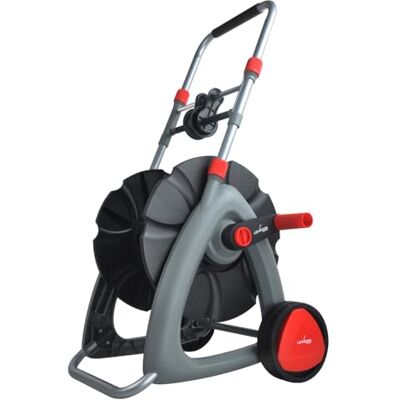 LEHMANN Slangenwagen tuinslang tot 45 m 1/2 inch of 25 m 3/4 inch, zonder slang, verstelbaar van 61 tot 81 cm, stabiel, afmetingen 46 x 44 x 61-81 cm, gewicht 2,8 kg LEHMANN Slangenwagen tuinslang tot 45 m 1/2 inch of 25 m 3/4 inch, zonder slang, verstelbaar van 61 tot 81 cm, stabiel, afmetingen 46 x 44 x 61-81 cm, gewicht 2,8 kg
