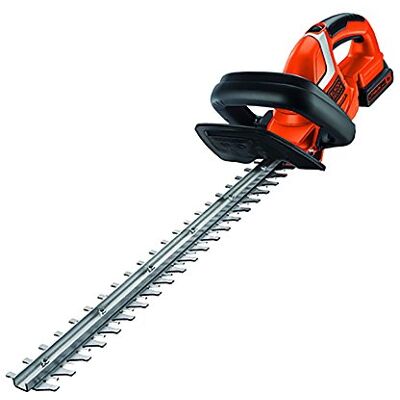 Black & Decker GTC1845L20-QW accu-heggenschaar, afstand: 18 mm, tweede handgreep en transparante bescherming, 18 V, 45 cm Black & Decker GTC1845L20-QW accu-heggenschaar, afstand: 18 mm, tweede handgreep en transparante bescherming, 18 V, 45 cm