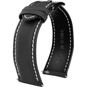 NBCNZCTSAS 20 mm 21 mm 22 mm 23 mm 24 mm horlogeband koeienhuid zool nylon compatibel met Tag Heuer Fit Citizen Fit voor Seiko No.5 heren dames horloge, Aankoop NBCNZCTSAS 20 mm 21 mm 22 mm 23 mm 24 mm horlogeband koeienhuid zool nylon compatibel met Tag Heuer Fit Citizen Fit voor Seiko No.5 heren dames horloge, Aankoop
