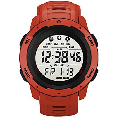JTLB Digitaal sporthorloge, digitaal sporthorloge voor heren, waterdicht, elektronisch polshorloge voor heren, met alarm, stopwatch, led-achtergrondverlichting JTLB Digitaal sporthorloge, digitaal sporthorloge voor heren, waterdicht, elektronisch polshorloge voor heren, met alarm, stopwatch, led-achtergrondverlichting
