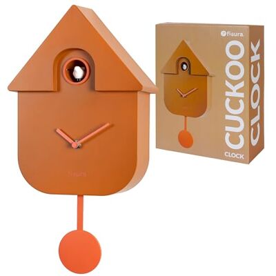 Fisura Koekoeksklok in terracotta Een originele wandklok als cadeau. 3 stapels AA niet inbegrepen. Afmetingen: 21,5 x 8 x 41,5 cm. ABS-kunststof Fisura Koekoeksklok in terracotta Een originele wandklok als cadeau. 3 stapels AA niet inbegrepen. Afmetingen: 21,5 x 8 x 41,5 cm. ABS-kunststof