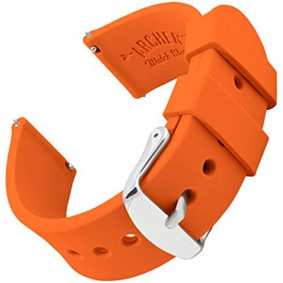 Archer Watch Straps Archer Horlogebanden, gekleurde rubberen horlogeband, vervangende siliconen band voor klassieke of slimme horloges, snel los, ruime keuze aan kleuren Archer Watch Straps Archer Horlogebanden, gekleurde rubberen horlogeband, vervangende siliconen band voor klassieke of slimme horloges, snel los, ruime keuze aan kleuren