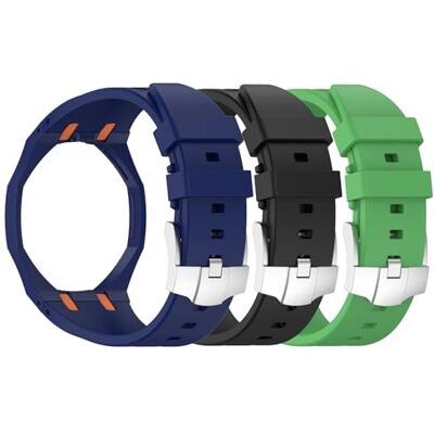 KingFan Siliconen horlogeband met geïntegreerde behuizing voor Audemars Piguet x Swatch Royal Pop zakhorloge, 12 uur aanpasbare richting, meerdere kleuropties, Siliconen, Geen edelsteen KingFan Siliconen horlogeband met geïntegreerde behuizing voor Audemars Piguet x Swatch Royal Pop zakhorloge, 12 uur aanpasbare richting, meerdere kleuropties, Siliconen, Geen edelsteen