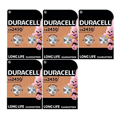 Duracell 10 x Cr 2450 lithium (5 x 2 batterijen) 10 x batterijen Duracell 10 x Cr 2450 lithium (5 x 2 batterijen) 10 x batterijen