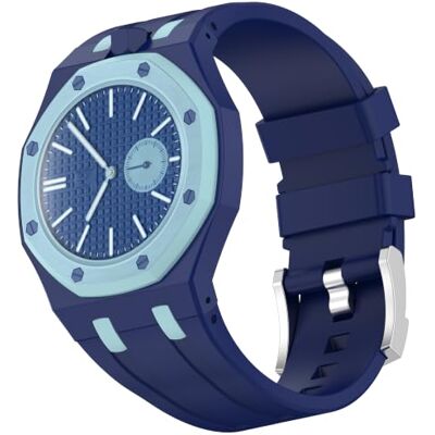 KingFan Siliconen horlogeband met geïntegreerde behuizing voor Audemars Piguet x Swatch Royal Pop zakhorloge, 12 uur aanpasbare richting, meerdere kleuropties, Siliconen, Geen edelsteen KingFan Siliconen horlogeband met geïntegreerde behuizing voor Audemars Piguet x Swatch Royal Pop zakhorloge, 12 uur aanpasbare richting, meerdere kleuropties, Siliconen, Geen edelsteen