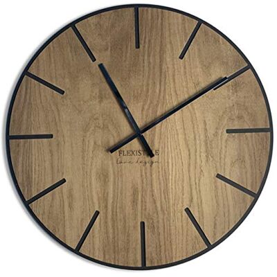 FLEXISTYLE Wandklok, zwart, 60 cm FLEXISTYLE Wandklok, zwart, 60 cm