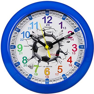 Kiddus Leren horloge voor kinderen, jongens, meisjes, tijdteacher, analoog, met oefeningen, gemakkelijk te leren, de tijd te lezen, geluidsarm kwartsuurwerk Kiddus Leren horloge voor kinderen, jongens, meisjes, tijdteacher, analoog, met oefeningen, gemakkelijk te leren, de tijd te lezen, geluidsarm kwartsuurwerk