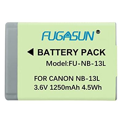 FUGASUN 1 stuk 1250 mAh NB-13L NB13L batterij voor Canon G5X / G5X Mark II / G7X / G7X Mark II / G7 X Mark III G9X SX620 HS SX720 HS Camera FUGASUN 1 stuk 1250 mAh NB-13L NB13L batterij voor Canon G5X / G5X Mark II / G7X / G7X Mark II / G7 X Mark III G9X SX620 HS SX720 HS Camera