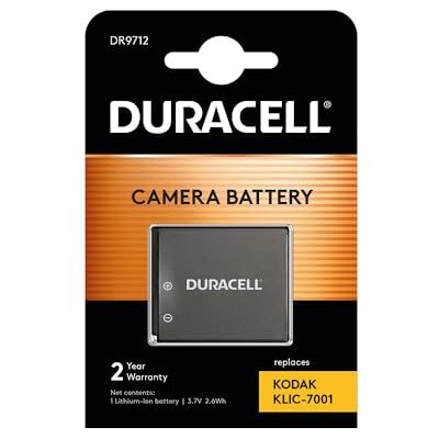 Duracell DR9712 batterij voor Kodak KLIC-7001 digitale camera Duracell DR9712 batterij voor Kodak KLIC-7001 digitale camera