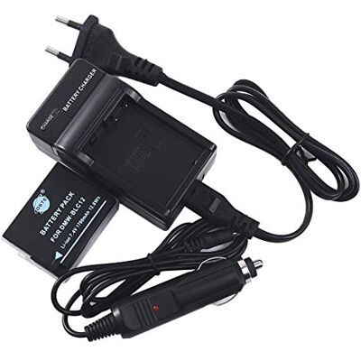 DSTE DMW-BLC12 DMW-BLC12E batterij en oplader compatibel met Panasonic Lumix DMC-G7 DMC-GH2 DMC-FZ1000 DMC-FZ2500 DMC-FZ2000 DSTE DMW-BLC12 DMW-BLC12E batterij en oplader compatibel met Panasonic Lumix DMC-G7 DMC-GH2 DMC-FZ1000 DMC-FZ2500 DMC-FZ2000