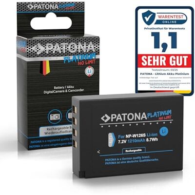 PATONA Platinum batterij voor Fujifilm NP-W126s W126 1210mAh Batterij voor X-M5 X-M1 X100F X100V X100VI XA1 XA2 XA3 XA5 XS10 XT3 XT20 XT30 II XT XM5 X-S10 X-T3 X-T50 PATONA Platinum batterij voor Fujifilm NP-W126s W126 1210mAh Batterij voor X-M5 X-M1 X100F X100V X100VI XA1 XA2 XA3 XA5 XS10 XT3 XT20 XT30 II XT XM5 X-S10 X-T3 X-T50