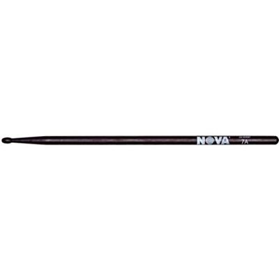 Vic Firth Nova 7A stokjes, houten punt, zwart Vic Firth Nova 7A stokjes, houten punt, zwart