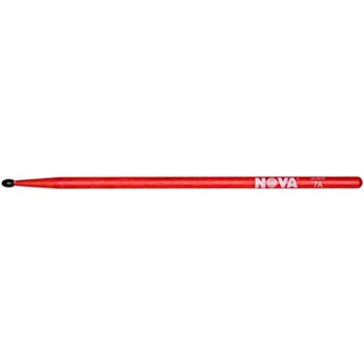 Vic Firth Nova 7AN Drumsticks, nylon punt, rood Vic Firth Nova 7AN Drumsticks, nylon punt, rood