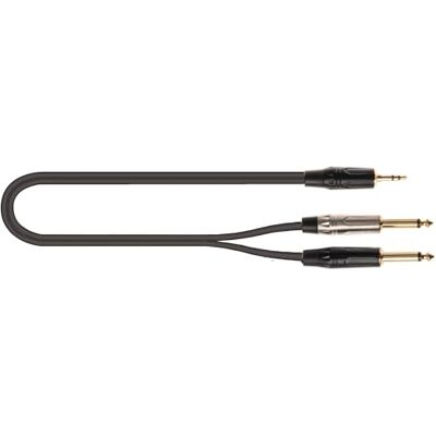QUIK LOK Quiklok JUST-J352J-5 Just Minijack stereo audiokabel 2 x mono-jack 5 m QUIK LOK Quiklok JUST-J352J-5 Just Minijack stereo audiokabel 2 x mono-jack 5 m