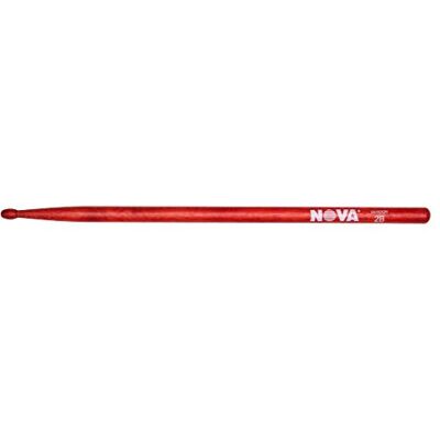 Vic Firth NOVA Series Drumsticks 2B Wood Tip Red Vic Firth NOVA Series Drumsticks 2B Wood Tip Red