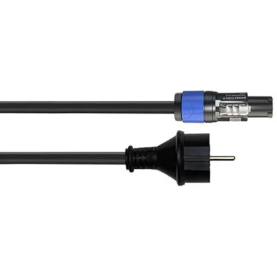 Cordial CABLES PowerCON/Schuko kabel, 1,5 m, standaard Powercon stroomkabel Cordial CABLES PowerCON/Schuko kabel, 1,5 m, standaard Powercon stroomkabel