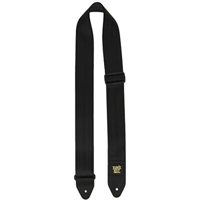 Ernie Ball Veiligheidsgordel voor gitaar, 5 cm, zwart Ernie Ball Veiligheidsgordel voor gitaar, 5 cm, zwart