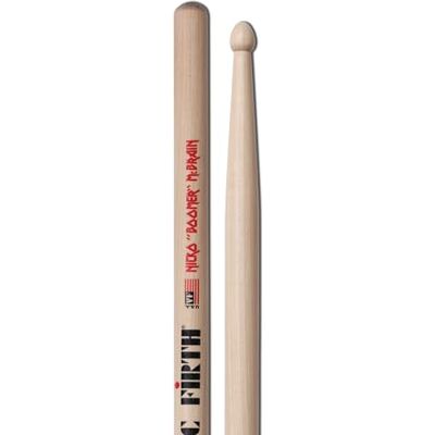 Vic Firth Signature toverstokken, Nicko McBrain, houten punt Vic Firth Signature toverstokken, Nicko McBrain, houten punt