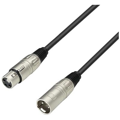Adam Hall 3 Star Series kabel, XLR mannelijk naar XLR vrouwelijk, 15 mm Adam Hall 3 Star Series kabel, XLR mannelijk naar XLR vrouwelijk, 15 mm