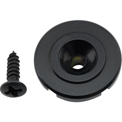 Musiclily Pro 19 mm geleiding, rond, van staal, rond, slotted string retainer voor elektrische gitaar, bas, zwart Acier, pour Basse électrique Jazz Bass/Precision Bass Musiclily Pro 19 mm geleiding, rond, van staal, rond, slotted string retainer voor elektrische gitaar, bas, zwart Acier, pour Basse électrique Jazz Bass/Precision Bass