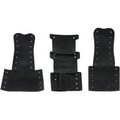 GEWA Leather Specialties Trombone handbescherming, lederen manchetten, 3-delige set met vetersluiting, geschikt voor Shiress bastrombone GEWA Leather Specialties Trombone handbescherming, lederen manchetten, 3-delige set met vetersluiting, geschikt voor Shiress bastrombone