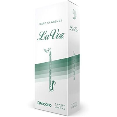 D'Addario Rietjes voor lage klarinet La Voz, Force Medium Hard, pak van 5 D'Addario Rietjes voor lage klarinet La Voz, Force Medium Hard, pak van 5