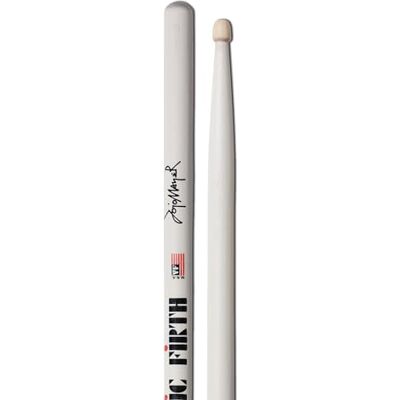 Vic Firth Signature toverstokken, Jojo Mayer, houten punt, wit Vic Firth Signature toverstokken, Jojo Mayer, houten punt, wit