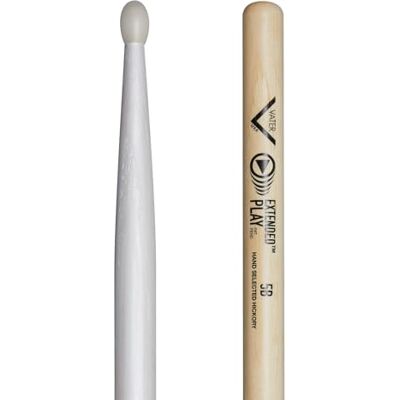 Vater VEP5BN 5B Extended Play Series 5B baguettes, ovale nylon punt Vater VEP5BN 5B Extended Play Series 5B baguettes, ovale nylon punt