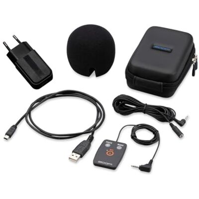 Zoom SPH-2n Accessoireset voor Handy Recorder H2n Case, Windkap, AC-adapter, Afstandsbediening Ideaal voor interviews, podcasts en opnames in het veld Zoom SPH-2n Accessoireset voor Handy Recorder H2n Case, Windkap, AC-adapter, Afstandsbediening Ideaal voor interviews, podcasts en opnames in het veld