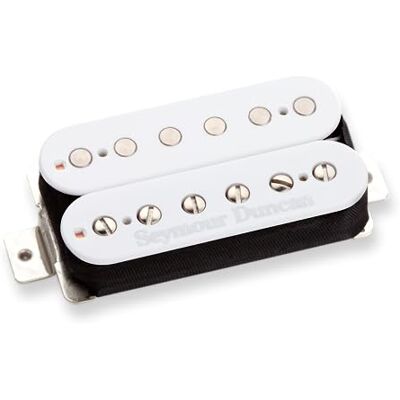 Seymour Duncan SH-6B-W Humbucker Distortion microfoon voor elektrische gitaar, wit Seymour Duncan SH-6B-W Humbucker Distortion microfoon voor elektrische gitaar, wit