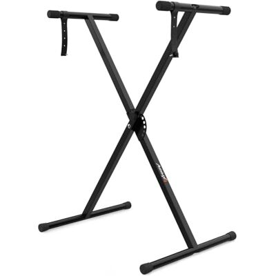 Audibax Onyx 121 Schaartoetsenbordhouder, houder voor elektronisch muziektoetsenbord, instelsysteem met Easy Lock kogelgewricht, belasting 15 kg, toetsenborden 61, 76 en 88 Audibax Onyx 121 Schaartoetsenbordhouder, houder voor elektronisch muziektoetsenbord, instelsysteem met Easy Lock kogelgewricht, belasting 15 kg, toetsenborden 61, 76 en 88