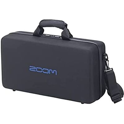 Zoom CBG-5n gevoerde tas, draagtas voor multi-effecten en effectpedalen voor G5n en G6 gitaar, bescherming en transport voor gitaaraccessoires, zwart met blauwe binnenkant Zoom CBG-5n gevoerde tas, draagtas voor multi-effecten en effectpedalen voor G5n en G6 gitaar, bescherming en transport voor gitaaraccessoires, zwart met blauwe binnenkant