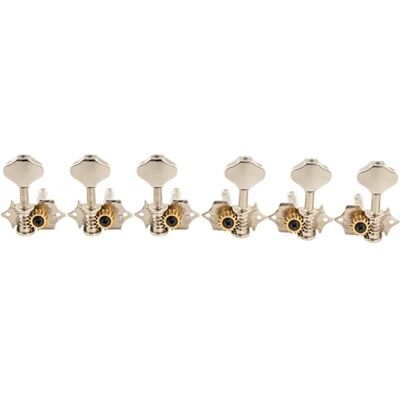 Musiclily Per mechanica 3 × 3 voor akoestische gitaar, vernikkelde knop verchroomd Musiclily Per mechanica 3 × 3 voor akoestische gitaar, vernikkelde knop verchroomd
