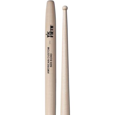Vic Firth American Custom SD5 Echo eetstokjes, esdoorn, houten punt Vic Firth American Custom SD5 Echo eetstokjes, esdoorn, houten punt