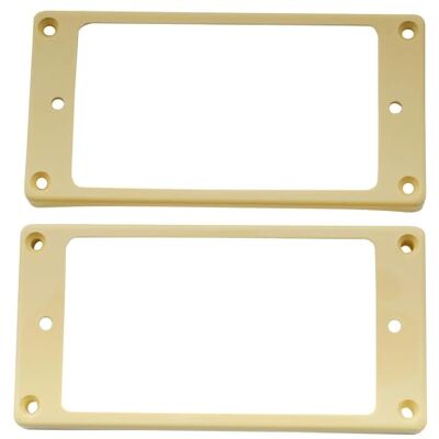 Musiclily Pro Kunststof Contour Micro Humbucker Rings Curve voor Elektrische Gitaar, Crème pour Guitare électrique Epi Made in China Musiclily Pro Kunststof Contour Micro Humbucker Rings Curve voor Elektrische Gitaar, Crème pour Guitare électrique Epi Made in China