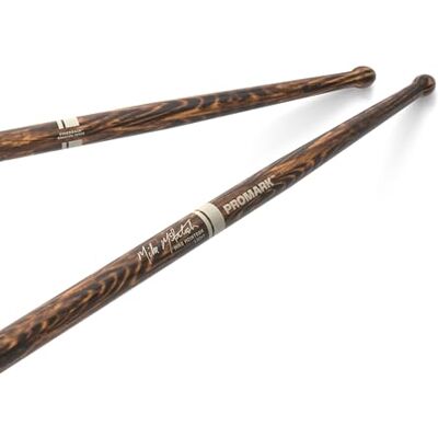 ProMark Paar drumsticks Mike McIntosh FireGrain Signature Light drumsticks set ronde houten punt voor een groot slagpunt Hickory drumsticks gewicht ProMark Paar drumsticks Mike McIntosh FireGrain Signature Light drumsticks set ronde houten punt voor een groot slagpunt Hickory drumsticks gewicht
