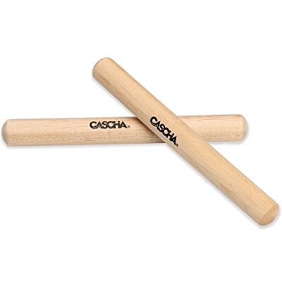 CASCHA 1 paar klankstokken van hout percussie-instrument Claves CASCHA 1 paar klankstokken van hout percussie-instrument Claves