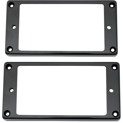 Musiclily Pro Kunststof Contour Micro Humbucker Rings Flat Slanted voor elektrische gitaar, zwart Musiclily Pro Kunststof Contour Micro Humbucker Rings Flat Slanted voor elektrische gitaar, zwart