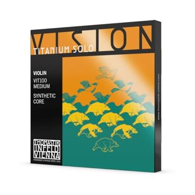 Thomastik-Infeld Thomastik Snaren Viool Vision Titanium Solo Synthetische Core Titanium Ball om te verwijderen; Spel. 4/4; Medium Thomastik-Infeld Thomastik Snaren Viool Vision Titanium Solo Synthetische Core Titanium Ball om te verwijderen; Spel. 4/4; Medium