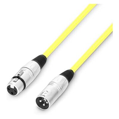 Adam Hall 3 STAR MMF 0050 YEL Microfoonkabel XLR vrouwelijk naar XLR mannelijk 0,5 m geel Adam Hall 3 STAR MMF 0050 YEL Microfoonkabel XLR vrouwelijk naar XLR mannelijk 0,5 m geel