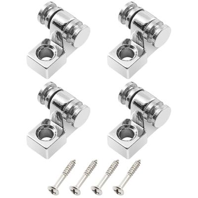 Musiclily Basic Guide Rolsnaren voor elektrische gitaar, Strat Tele-stijl, chroom (4 stuks) Musiclily Basic Guide Rolsnaren voor elektrische gitaar, Strat Tele-stijl, chroom (4 stuks)