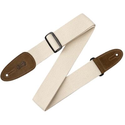Levy's Leathers 5,1 cm lange katoenen gitaarband met suède uiteinden en tri-line instelling. Levy's Leathers 5,1 cm lange katoenen gitaarband met suède uiteinden en tri-line instelling.