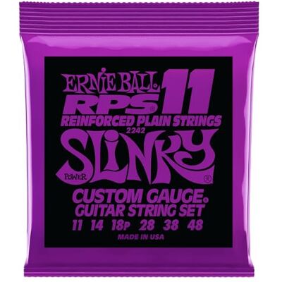 Ernie Ball Power Slinky RPS snaren voor elektrische gitaar, nikkel 11-48 Ernie Ball Power Slinky RPS snaren voor elektrische gitaar, nikkel 11-48